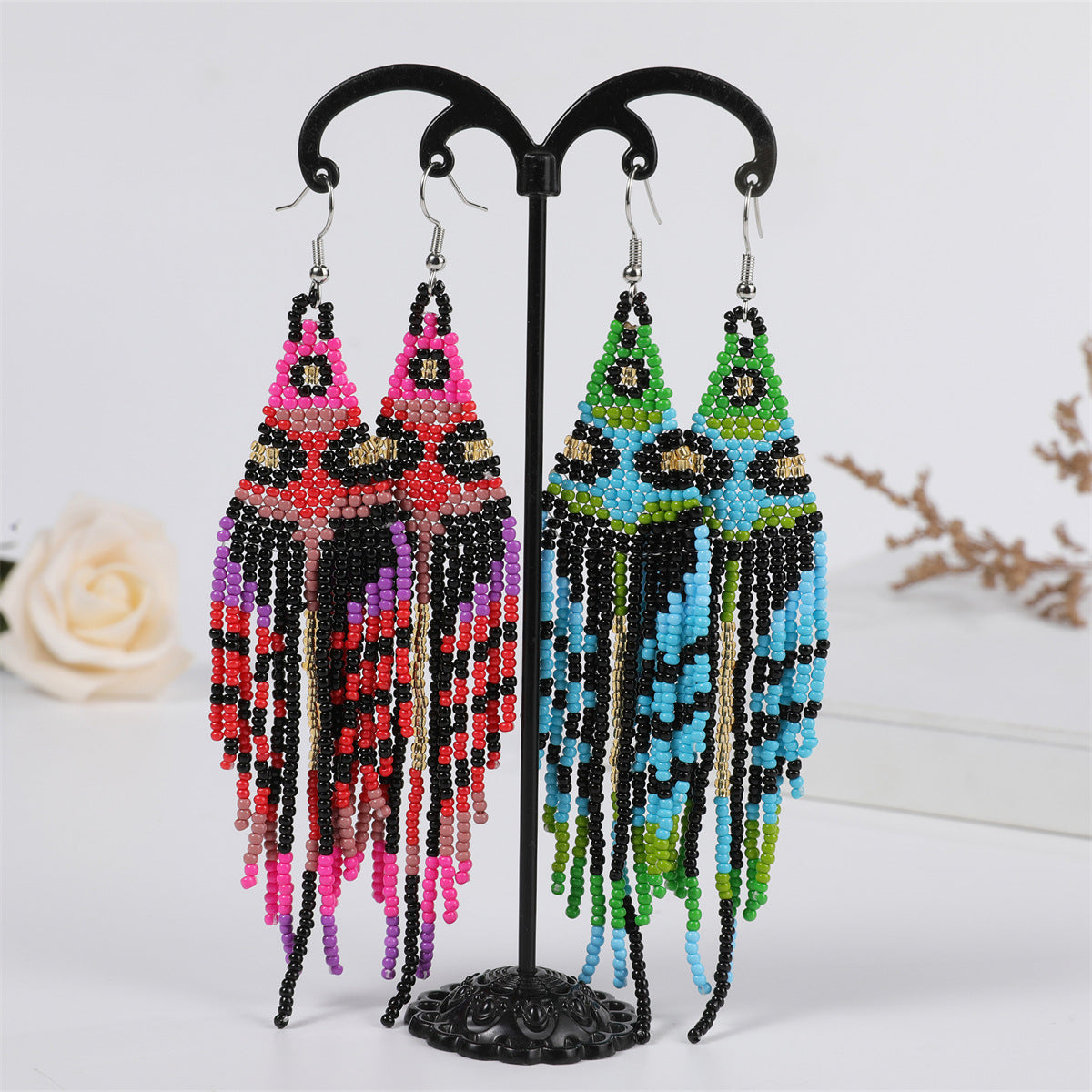 Wholesale Rice Beads Ethnic Handmade Earrings